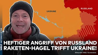 PUTINS KRIEG Heftiger RaketenHagel auf Ukraine Luftalarm Russland feuert auf mehrere Ziele [upl. by Nnahoj127]