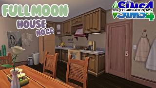 Full moon house 🌕  Speed build Sims 4 No CC  Colab De2014a2024sims4  PitiSims [upl. by Gristede734]