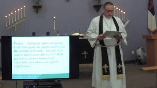 Epiphany Lutheran Church Ash Wednesday Service February 17 2021 Castle Rock CO [upl. by Enomal]