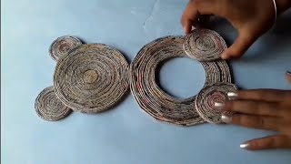 5 Unique Newspaper Craft Ideas  Best Out Of Waste Newspaper  Home Decor Ideas [upl. by Lathan]