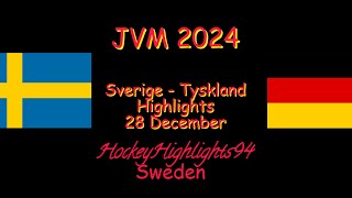 SVERIGE  TYSKLAND  JVM 2024  28 DECEMBER HIGHLIGHTS [upl. by Ahsinav]