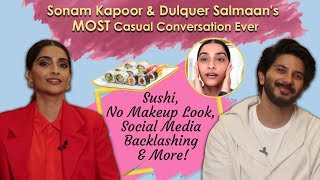 Dulquer Salmaan quotUsed To Take Social Media Criticism Very Personallyquot Sonam KapoorThe Zoya Factor [upl. by Narhem]