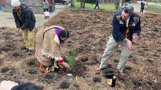 Planting Of First Roosevelt Island Healing Pocket Forest Tree By Lenape People amp Yakama Nation Reps [upl. by Cyril]