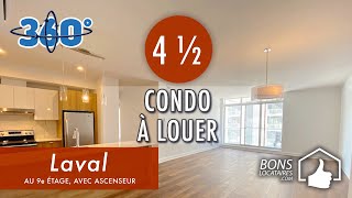 Apartment 360° tourLogementCondo locatif à louer à Laval 4 12 BonsLocataires [upl. by Demy]