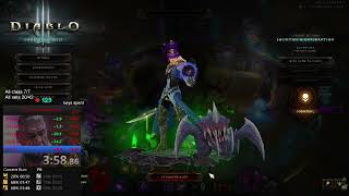 Diablo 3 Season 33 LOD meteor Wiz 150 Rank 1 world 404min [upl. by Rehotsirhc]