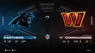 Carolina Panthers at Washington Commanders [upl. by Ellirehs106]