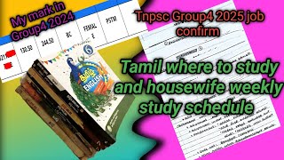 📚Group4 Tamil where to study amp housewife weekly study plan📋11Nov to17Nov 24📆Manisha Tnpsc studyvlog📖 [upl. by Emalee]