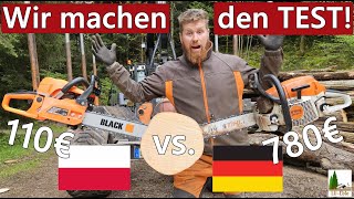 110€ vs 780€ Kettensäge  Wir machen den Test  Was kann die Säge aus Osteuropa [upl. by Werra646]