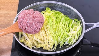 Einfach Hackfleisch zum Kohl hinzufügen ❗️ Unglaublich einfaches und leckeres Rezept ❗️ [upl. by Helyn]