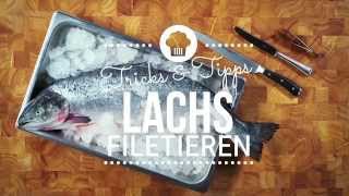 Lachs richtig filetieren I Tricks und Tipps I Kochschule I FOODBOOM [upl. by Ynes]