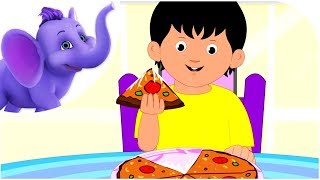 The Pizza Song  Nursery Rhyme with Karaoke [upl. by Patnode]