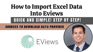 Import data into Eviews  Tutorial [upl. by Ikaz141]