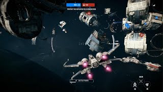 Star Wars Battlefront 2 Starfighter Assault  DQar [upl. by Sirenay]