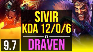 SIVIR amp Sona vs DRAVEN amp Morgana ADC  KDA 1206 Legendary  EUW Master  v97 [upl. by Anigroeg]