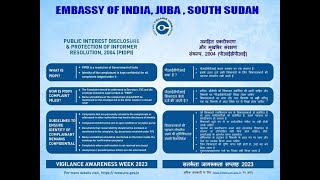 Public Interest Disclosure and Protection of Informers PIDPI  HINDI  Vigilance Awareness Week [upl. by Nebuer]