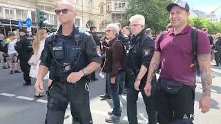 25052024  Frankfurt am Main  Gegenproteste stört Demo massiv [upl. by Nakre]