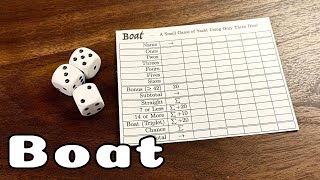 How to Play Boat  a three dice yahtzee style game [upl. by Savory]