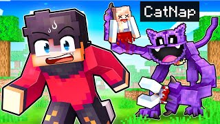 We Survived EVIL CATNAP in Minecraft [upl. by Eads]