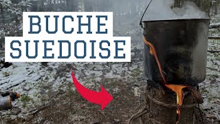 BUCHE SUEDOISE OU SCANDINAVE  Projet Bushcraft [upl. by Nev]