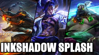 All Inkshadow Skins Splash Arts Master Yi Yone Yasuo KaiSa Volibear Udyr Aurelion League of Legends [upl. by Tai354]