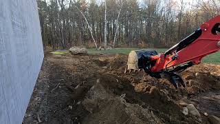 KUBOTA U35  4 MINI EXCAVATOR VS GORILLA ROCK [upl. by Fenella892]