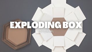 Hexagon Exploding Box  Tutorial [upl. by Anerroc]