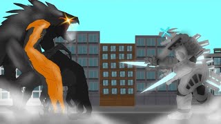 Mecha Dagon Kiryu Vs Muto Prime Animation 《Drawing Cartoon 2 Epic Battle》 [upl. by Enner655]