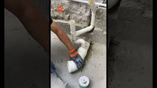 Bathroom drainage pipe renovation constructionplumbingdrainage [upl. by Nanreik314]