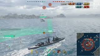 World of Warships  LAventurier in Mode Shuffle  125424 damage  2374 BXP [upl. by Anelak]