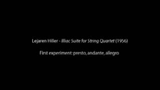 Lejaren Hiller  Illiac Suite for String Quartet 14 [upl. by Leunad]