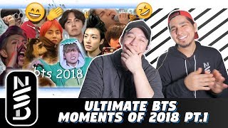 GUYS REACT TO Ultimate BTS Moments of 2018 Pt1 [upl. by Ullund]