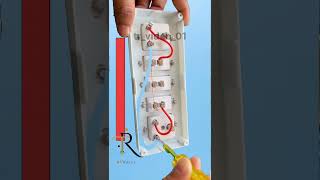 5 module board wiring 👍 electrical electrcian homeimprovement electritian homewiring electric [upl. by Tija]