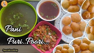 Pani Puri Recipe In Tamil  How to make Pani Puri In Tamil  MasalaRasamamp Chutney  Special Cooking [upl. by Tice254]