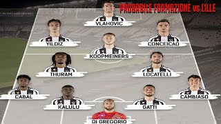 PROBABILE FORMAZIONE VS LILLE  ANDIAMO A VINCERE [upl. by Klemm]