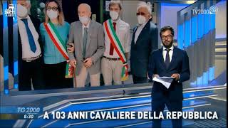 Consegna dellonorificenza di Cavaliere della Repubblica allex IMI Basilio Pompei [upl. by Cini]