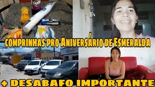 COMPRAS PRO ANIVERSÁRIO DE ESMERALDA INSCRITA PRESENTEOU  FUI A CIDADE [upl. by Hadden]