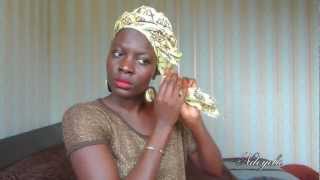 How i tie my African headwrapsAttaché de foulard africain X3 [upl. by Asit]