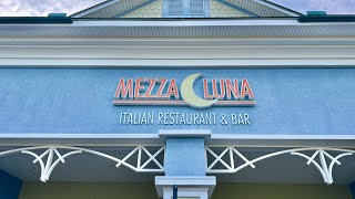 Our Villages Restaurant Review at Mezza Luna Italian Restaurant  Unique Restaurant in The Villages [upl. by Bollen762]