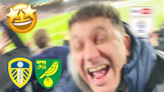 🤩 SCENES AS LEEDS CATCH THE TOP TWO Leeds United 10 Norwich City  202324 [upl. by Zabrine467]