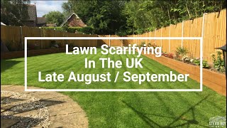 Lawn Scarifying in the UK in Late AugustSeptember [upl. by Charissa187]