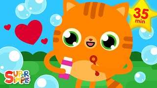 Pop the Bubbles  13 Fun Activity Songs  Kids Songs  Super Simple Songs [upl. by Sirkin]