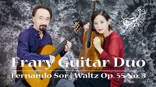 Sor Waltz Op 55 No 3  Frary Guitar Duo [upl. by Ahseit]