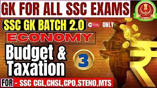 Lecture03 Economy By PARMAR SSC  SSC GK 20 BATCH [upl. by Ynatsed]