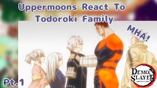 Uppermoons React To Todoroki Family  MoonSl4yerss [upl. by Naamana]