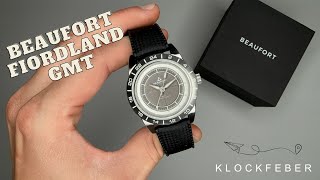 Beaufort Fiordland GMT Review  Unboxing Strap Change amp Macro CloseUps 🕰️ [upl. by Llirret]