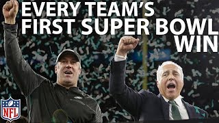 Every Teams First Super Bowl Win  NFL Highlights [upl. by Rowley]