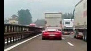 F430 seen on Italian Autostrada [upl. by Eilrebma]