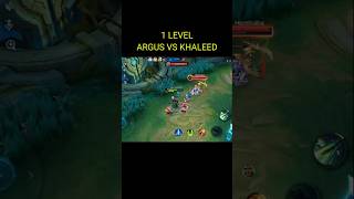 ARGUS VS KHALEED 🤡 ARGUS MLBB mobilelegends Shorts [upl. by Asserak]