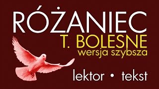 Różaniec  Tajemnice BOLESNE  wersja SZYBSZA [upl. by Ettenoj]