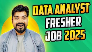 Data Analyst Entry Level Jobs 2025 🚀 Salary Min 6 LPA 🤑 [upl. by Joab853]